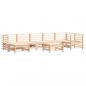 Preview: 8-tlg. Garten-Lounge-Set mit Kissen Massivholz