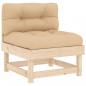 Preview: 8-tlg. Garten-Lounge-Set mit Kissen Massivholz