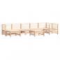 Preview: 8-tlg. Garten-Lounge-Set mit Kissen Massivholz