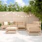 Preview: ARDEBO.de - 6-tlg. Garten-Lounge-Set mit Kissen Massivholz