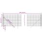 Preview: Maschendrahtzaun Anthrazit 2,2x25 m Verzinkter Stahl