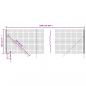 Preview: Maschendrahtzaun Anthrazit 1,8x25 m Verzinkter Stahl
