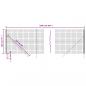 Preview: Maschendrahtzaun Anthrazit 2x25 m Verzinkter Stahl