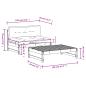 Preview: 2-tlg. Garten-Lounge-Set mit Kissen Schwarz Massivholz