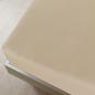 Preview: Spannbettlaken Jersey Taupe 90x200 cm Baumwolle