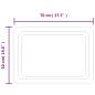 Preview: LED-Badspiegel 70x50 cm