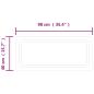 Preview: LED-Badspiegel 90x40 cm