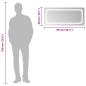 Preview: LED-Badspiegel 90x40 cm