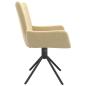 Preview: Esszimmerst?hle 2 Stk. Drehbar Creme Samt