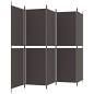 Preview: ARDEBO.de - 5-tlg. Paravent Braun 250x180 cm Stoff