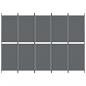 Preview: 5-tlg. Paravent Anthrazit 250x180 cm Stoff