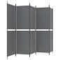 Preview: 5-tlg. Paravent Anthrazit 250x180 cm Stoff