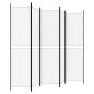 Preview: 5-tlg. Paravent Weiß 250x200 cm Stoff