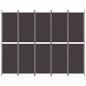 Preview: 5-tlg. Paravent Braun 250x200 cm Stoff