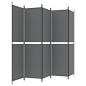 Preview: 5-tlg. Paravent Anthrazit 250x200 cm Stoff