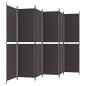 Preview: 6-tlg. Paravent Braun 300x200 cm Stoff
