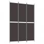 Preview: ARDEBO.de - 3-tlg. Paravent Braun 150x220 cm Stoff