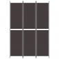 Preview: 3-tlg. Paravent Braun 150x220 cm Stoff