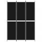 Preview: 3-tlg. Paravent Schwarz 150x220 cm Stoff