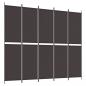 Preview: ARDEBO.de - 5-tlg. Paravent Braun 250x220 cm Stoff
