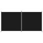 Preview: 2-tlg. Paravent Schwarz 348x180 cm Stoff