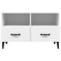 Preview: TV-Schrank Weiß 80x36x50 cm Holzwerkstoff