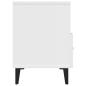 Preview: TV-Schrank Weiß 80x36x50 cm Holzwerkstoff