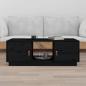 Preview: ARDEBO.de - Couchtisch Schwarz 100x50x35 cm Massivholz Kiefer