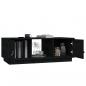 Preview: Couchtisch Schwarz 100x50x35 cm Massivholz Kiefer