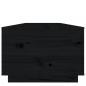 Preview: Couchtisch Schwarz 100x50x35 cm Massivholz Kiefer