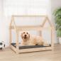 Preview: ARDEBO.de - Hundebett 81x60x70 cm Massivholz Kiefer