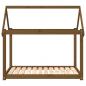 Preview: Hundebett Honigbraun 111x80x100 cm Massivholz Kiefer