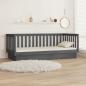 Preview: Tagesbett Grau 80x200 cm Massivholz Kiefer