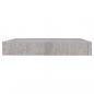 Preview: Schweberegale 2 Stk. Betongrau 23x23,5x3,8 cm MDF