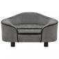 Preview: Hundesofa Grau 67x47x36 cm Plüsch