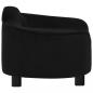 Preview: Hundesofa Schwarz 67x47x36 cm Plüsch