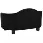 Preview: Hundesofa Schwarz 67x47x36 cm Plüsch