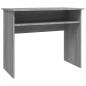 Preview: Schreibtisch Grau Sonoma 90x50x74 cm Holzwerkstoff	