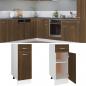 Preview: ARDEBO.de - Unterschrank mit Schublade Braun Eichen-Optik 30x46x81,5 cm