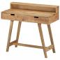 Preview: ARDEBO.de - Schreibtisch 100x45x90 cm Raues Massives Mangoholz