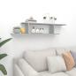 Preview: TV-Wandregal Grau Sonoma 125x18x23 cm Holzwerkstoff