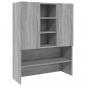 Preview: Waschmaschinenschrank Grau Sonoma 70,5x25,5x90 cm