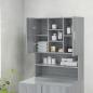 Preview: Waschmaschinenschrank Grau Sonoma 70,5x25,5x90 cm