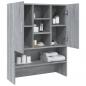 Preview: Waschmaschinenschrank Grau Sonoma 70,5x25,5x90 cm