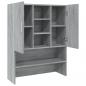 Preview: Waschmaschinenschrank Grau Sonoma 70,5x25,5x90 cm