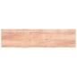 Preview: ARDEBO.de - Wandregal Hellbraun 200x50x(2-4) cm Massivholz Eiche Behandelt