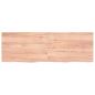 Preview: Wandregal Hellbraun 120x40x(2-4) cm Massivholz Eiche Behandelt