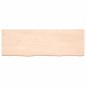 Preview: Wandregal 180x60x(2-6) cm Massivholz Eiche Unbehandelt