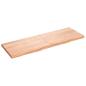 Preview: ARDEBO.de - Wandregal Hellbraun 180x60x(2-6) cm Massivholz Eiche Behandelt