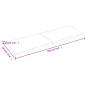 Preview: Wandregal Hellbraun 180x60x(2-6) cm Massivholz Eiche Behandelt